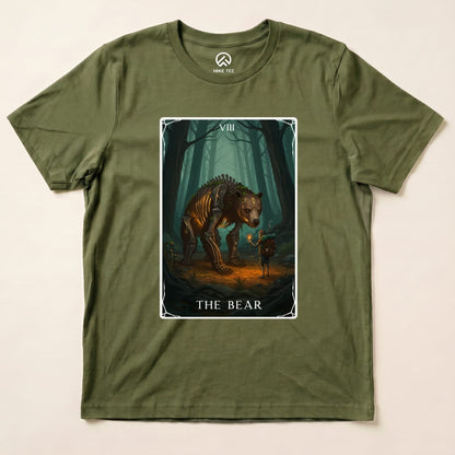 Hike Tee T-Shirt Military Green / S The Bear Tarrot Card Shirt