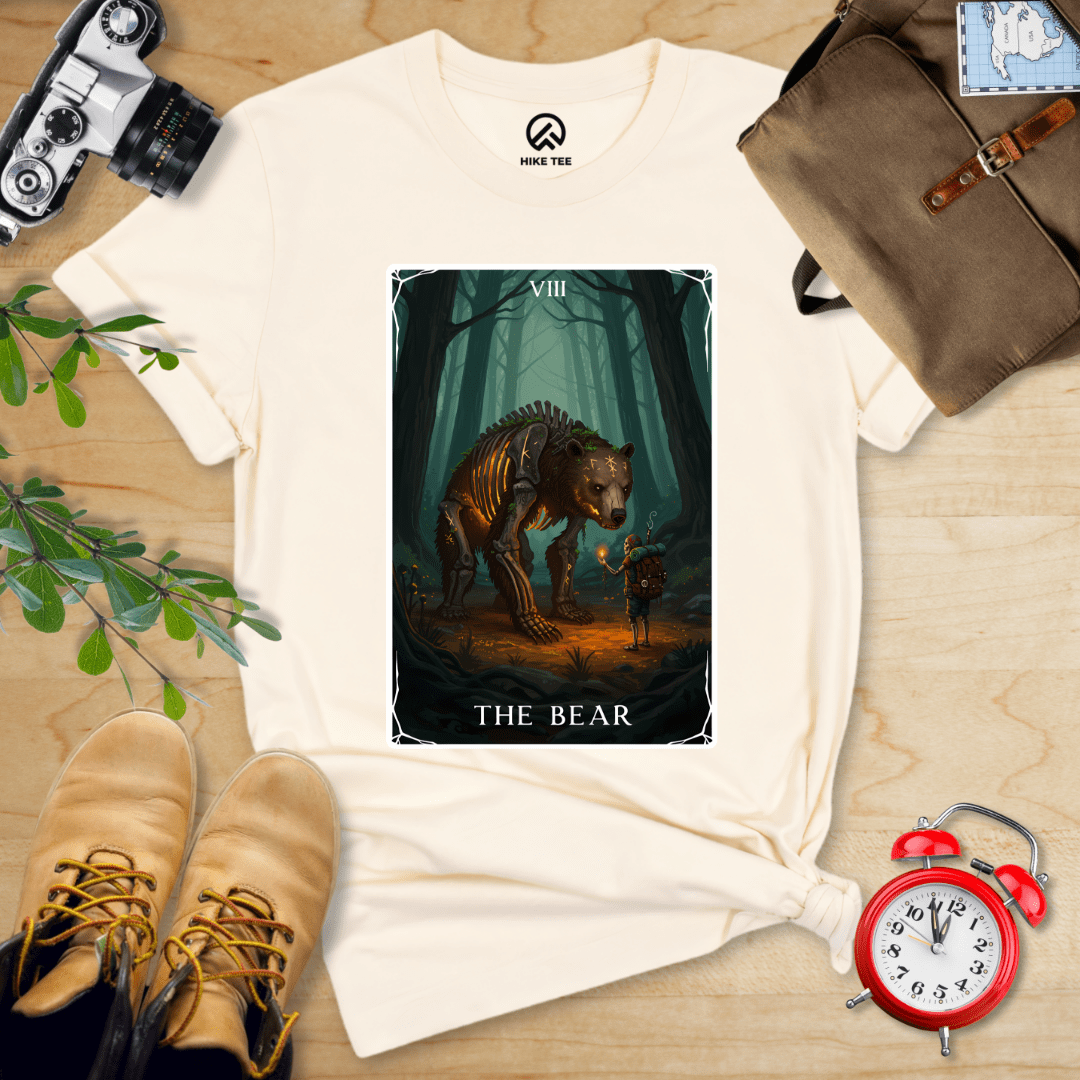 Hike Tee T-Shirt Natural / S The Bear Tarrot Card Shirt
