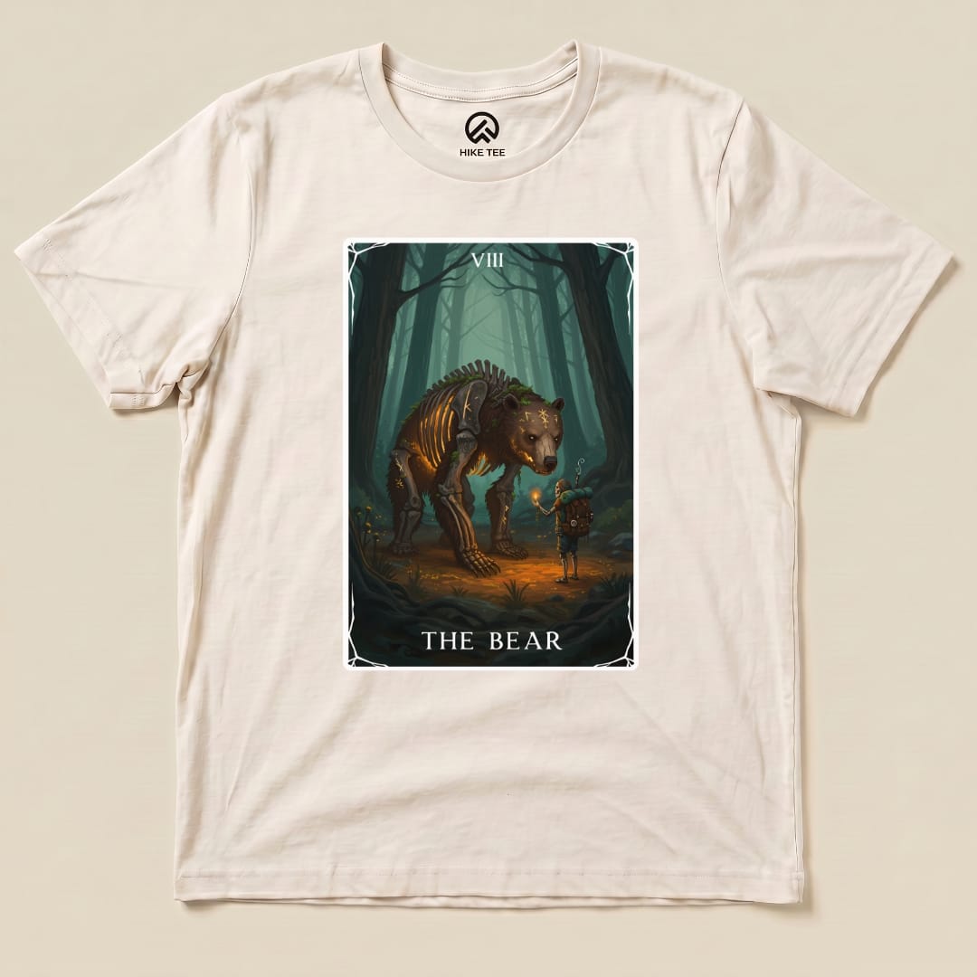 Hike Tee T-Shirt Natural / S The Bear Tarrot Card Shirt