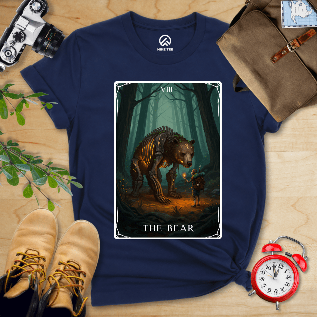 Hike Tee T-Shirt Navy / S The Bear Tarrot Card Shirt