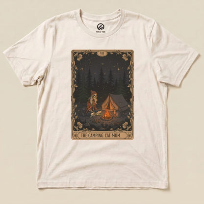 Hike Tee T-Shirt Natural / S The Camping Cat Mom Shirt