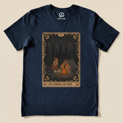 Hike Tee T-Shirt Navy / S The Camping Cat Mom Shirt