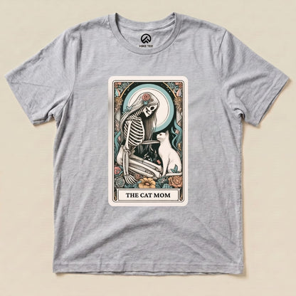 The Cat Mom Tarot Card Shirt Hike Tee T-Shirt Athletic Heather / S