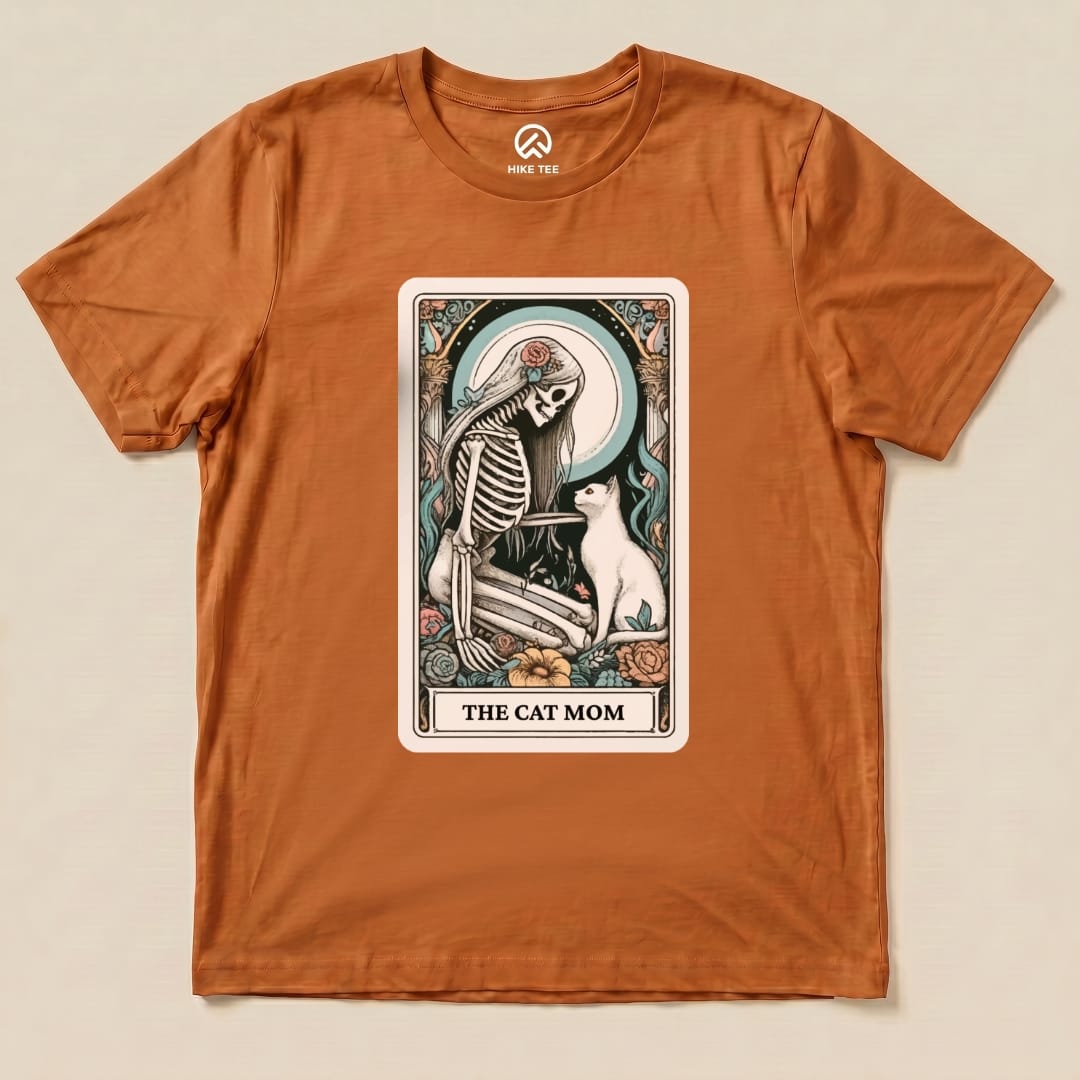 The Cat Mom Tarot Card Shirt Hike Tee T-Shirt Autumn / S