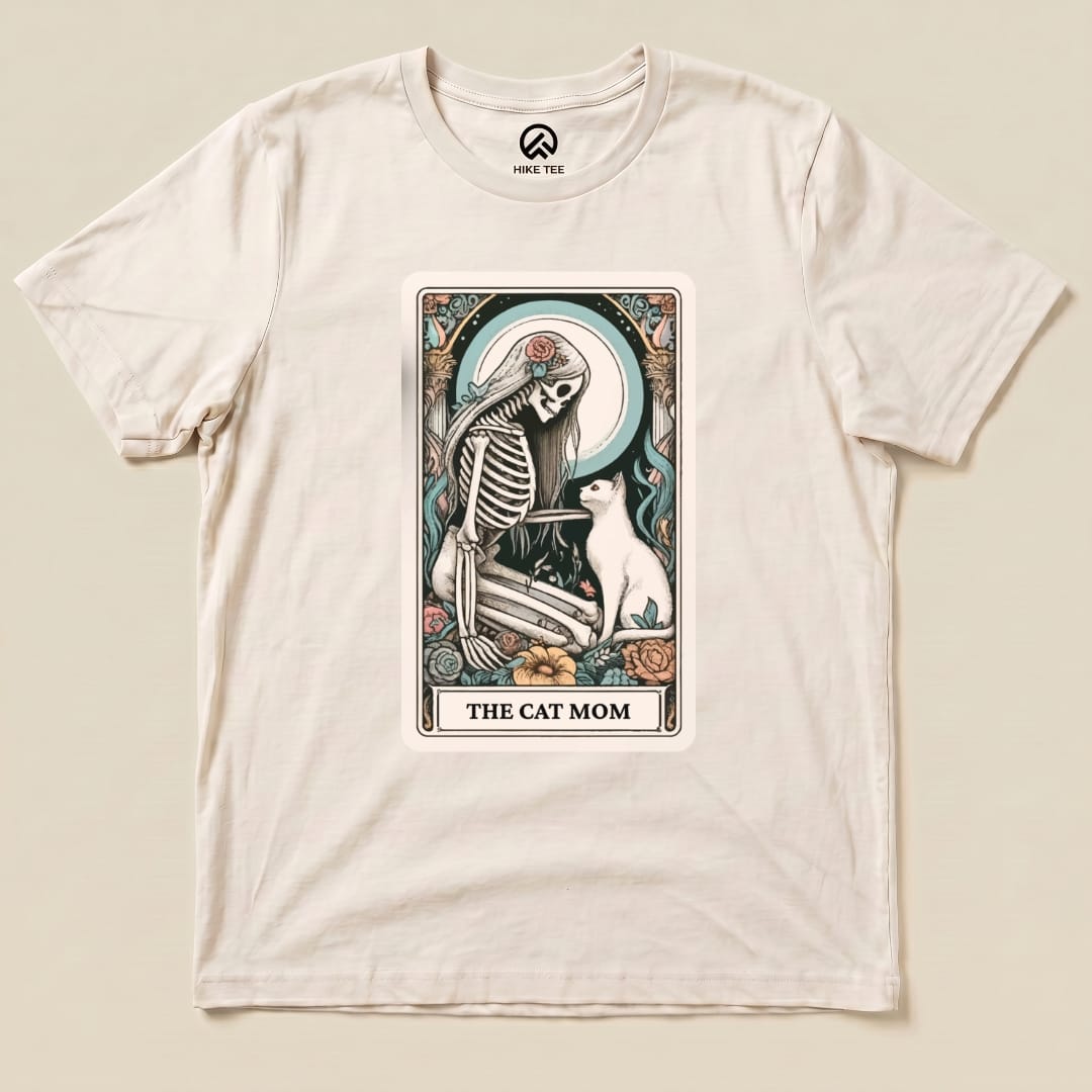 The Cat Mom Tarot Card Shirt Hike Tee T-Shirt Natural / S