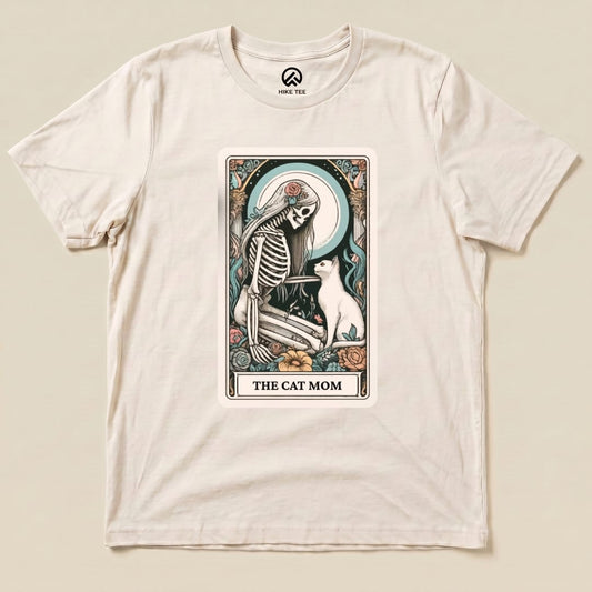 The Cat Mom Tarot Card Shirt Hike Tee T-Shirt Natural / S