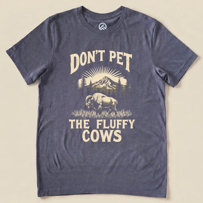 Hike Tee T-Shirt Heather Navy / S The Fluffy Cow Shirt