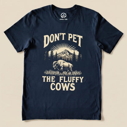 Hike Tee T-Shirt Navy / S The Fluffy Cow Shirt