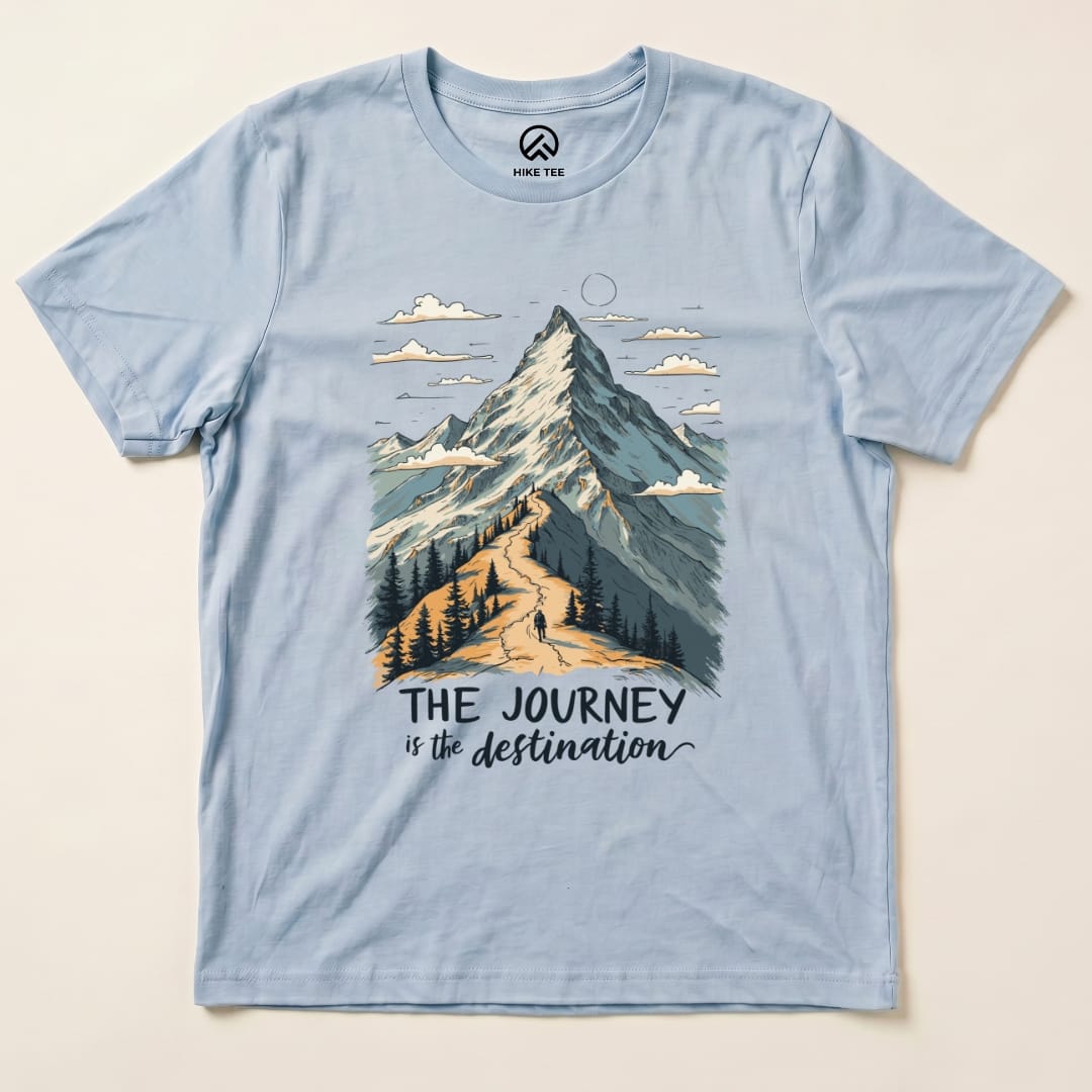 Hike Tee T-Shirt Baby Blue / S The Journey Shirt