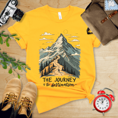 Printify T-Shirt Gold / S The Journey Shirt