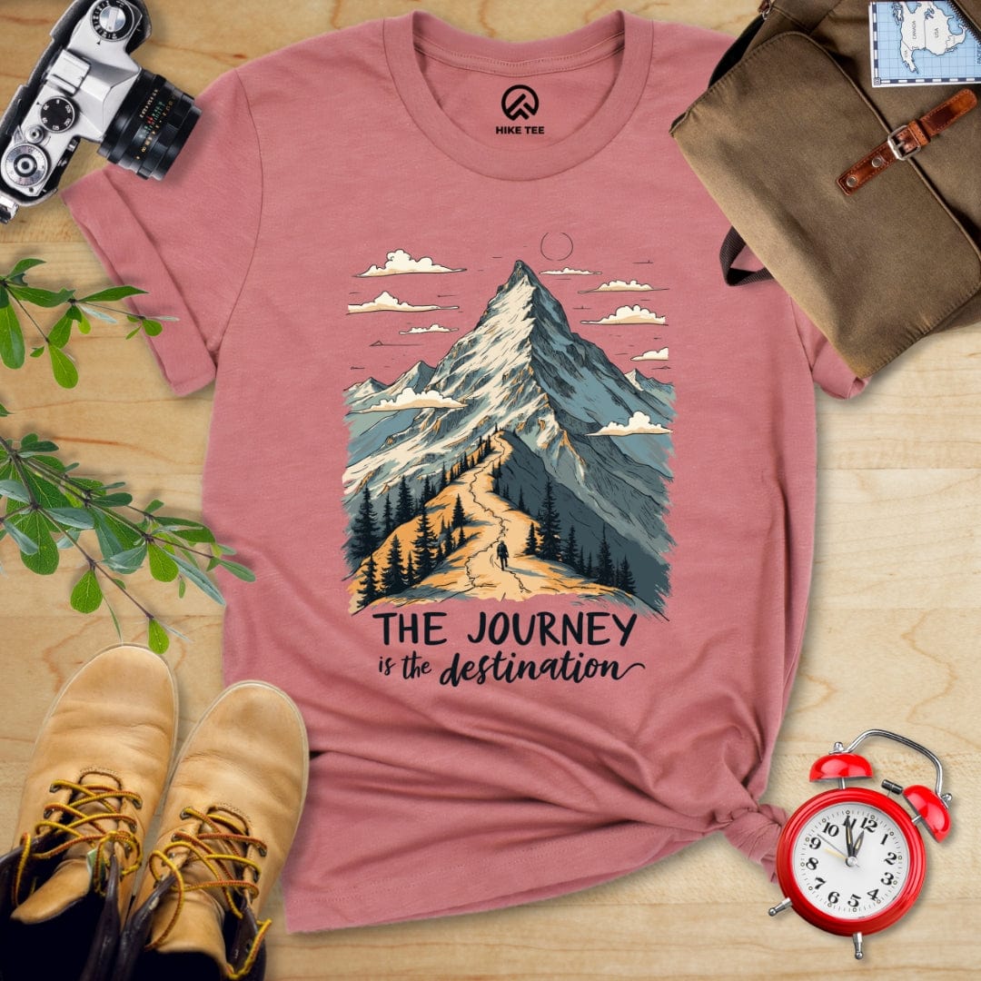Hike Tee T-Shirt Heather Mauve / S The Journey Shirt