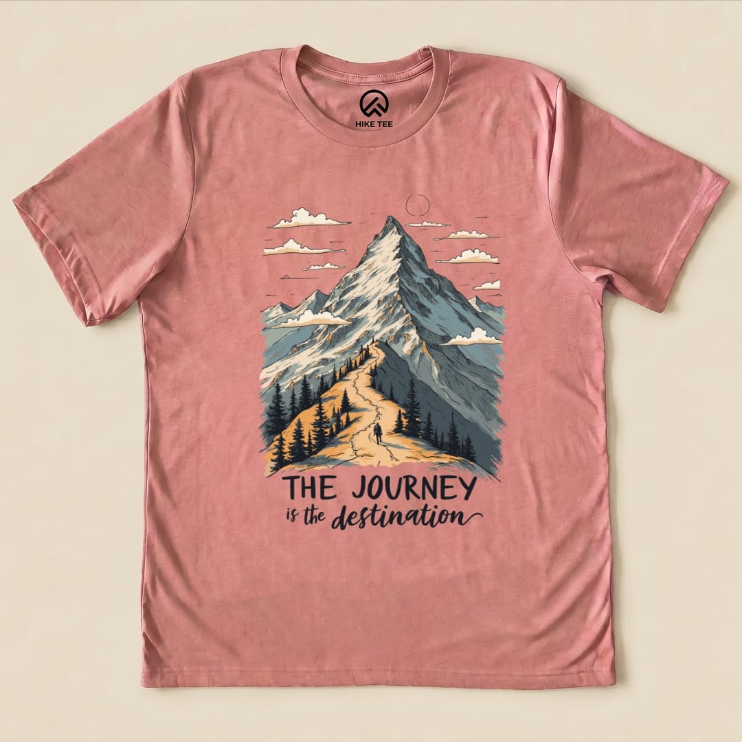 Hike Tee T-Shirt Heather Mauve / S The Journey Shirt