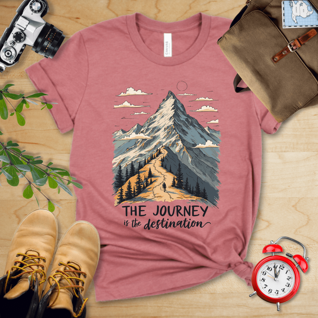 Printify T-Shirt Heather Mauve / S The Journey Shirt