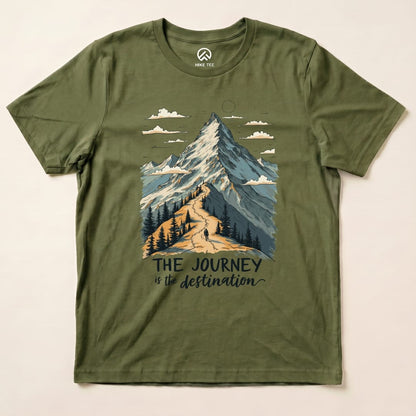 Hike Tee T-Shirt Military Green / S The Journey Shirt