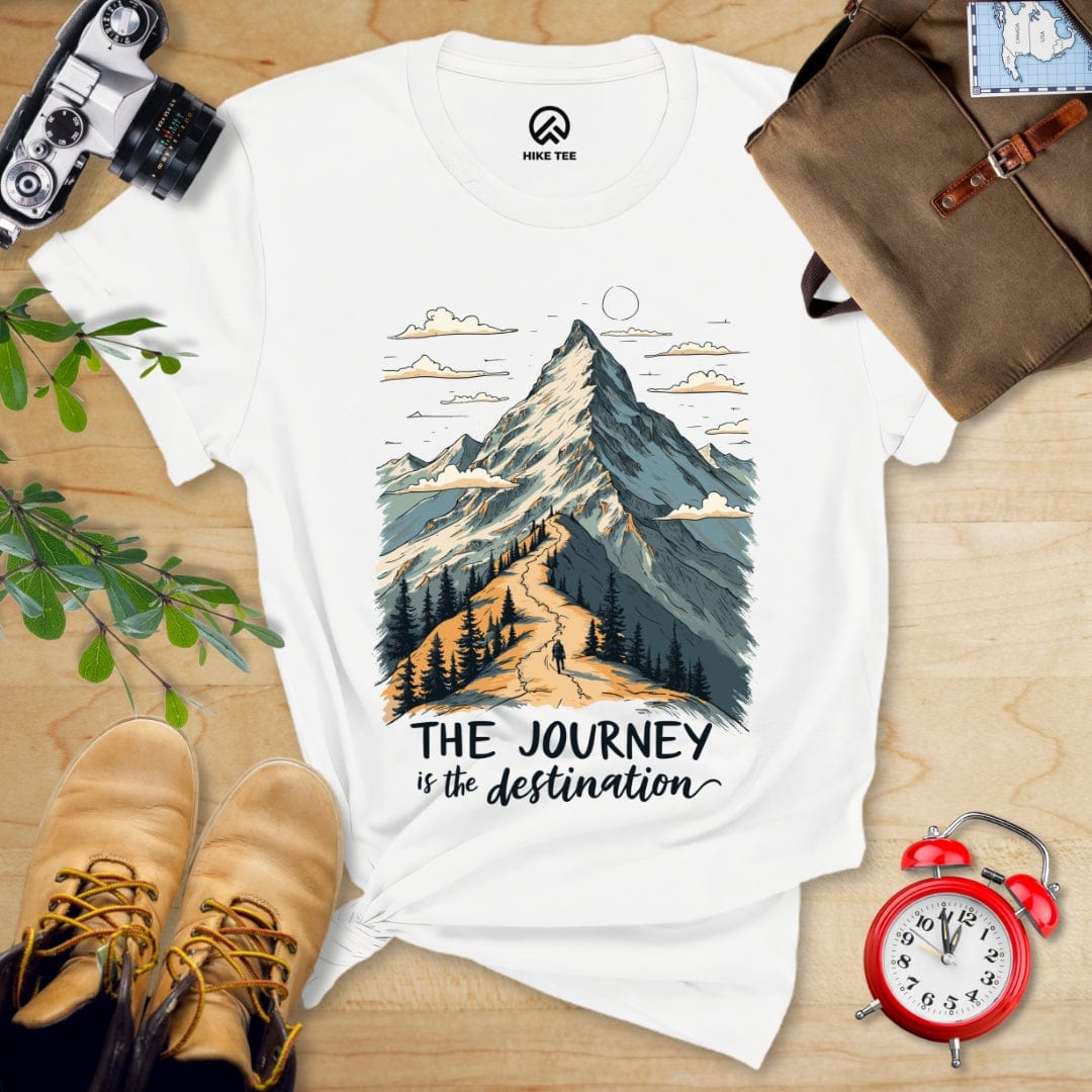 Hike Tee T-Shirt White / S The Journey Shirt