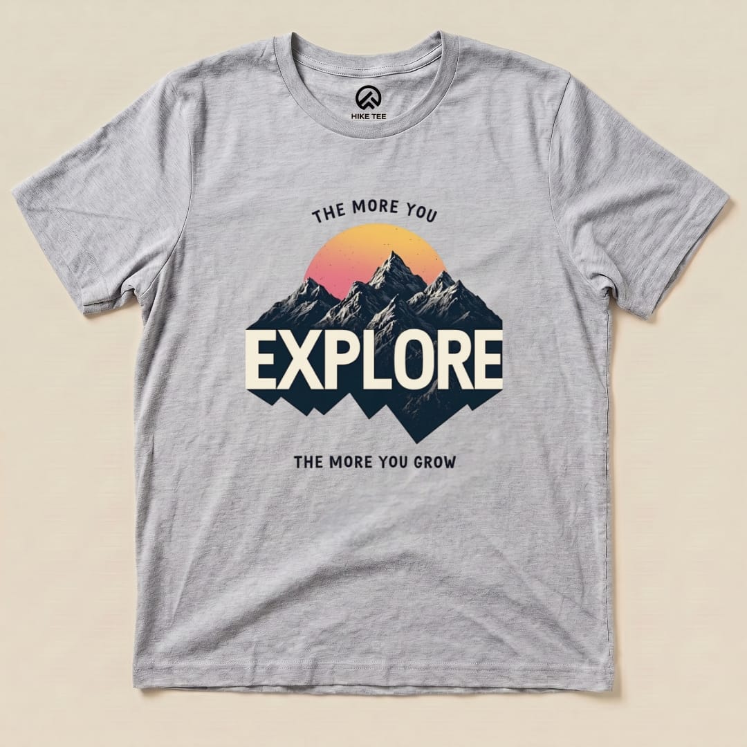 The More You Explore Shirt Hike Tee T-Shirt Athletic Heather / S