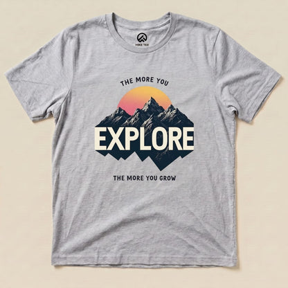 The More You Explore Shirt Hike Tee T-Shirt Athletic Heather / S