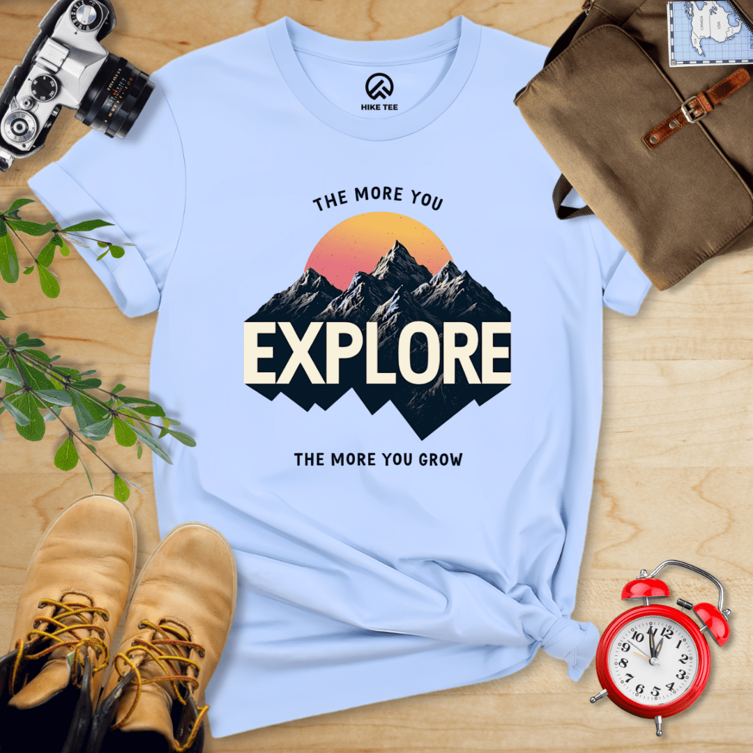 Hike Tee T-Shirt Baby Blue / S The More You Explore Shirt