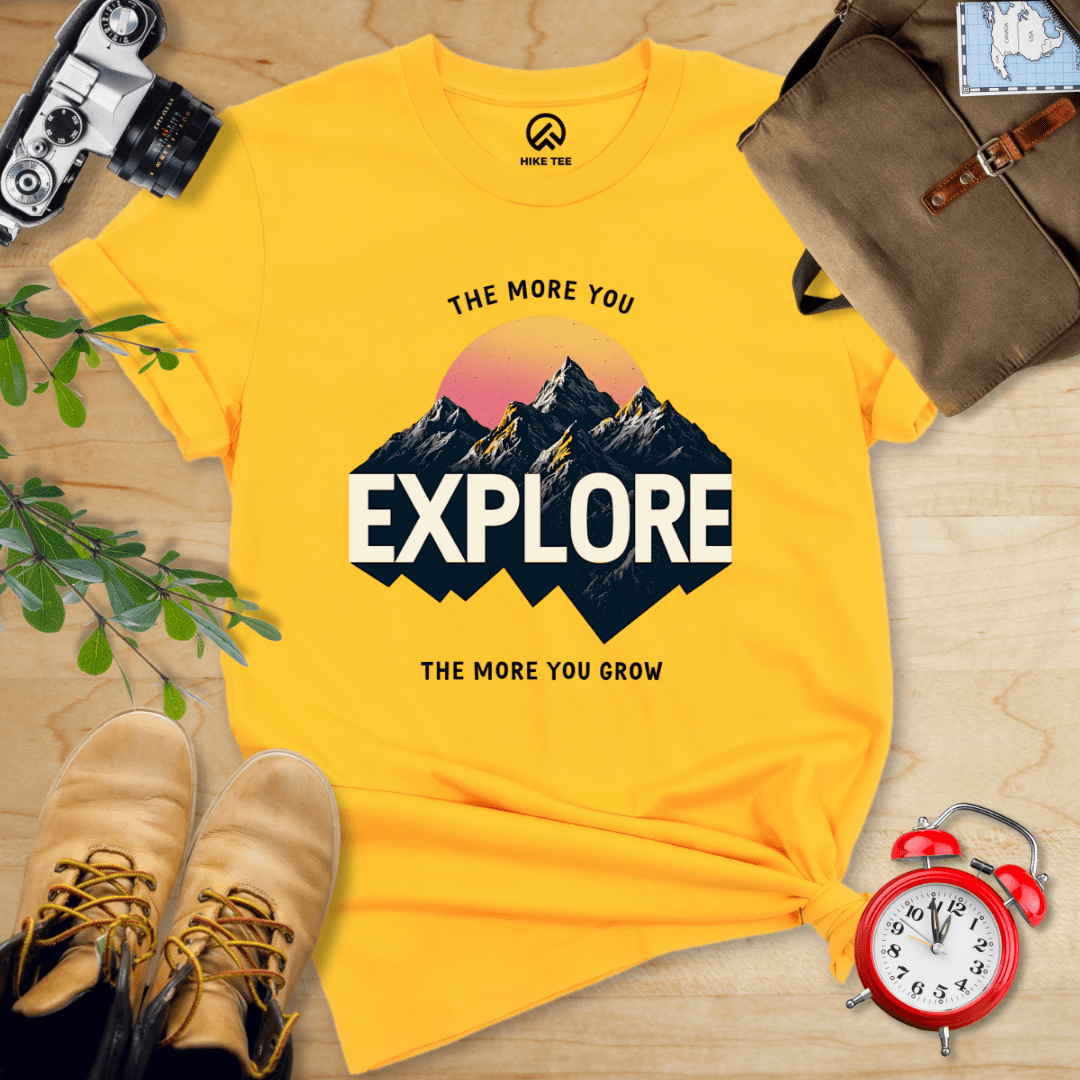 Hike Tee T-Shirt Gold / S The More You Explore Shirt