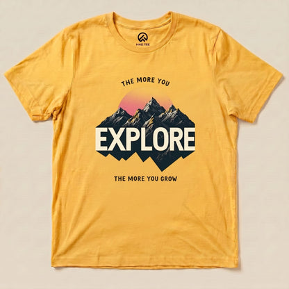 The More You Explore Shirt Hike Tee T-Shirt Gold / S