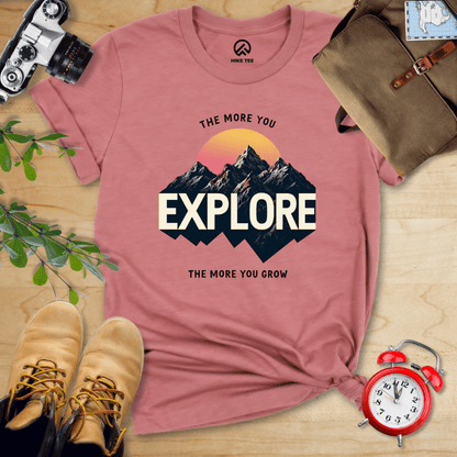 Hike Tee T-Shirt Heather Mauve / S The More You Explore Shirt
