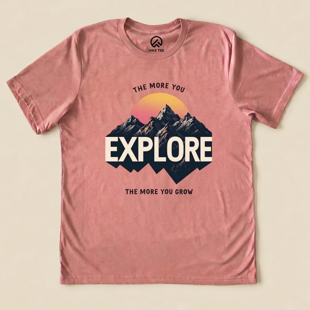 The More You Explore Shirt Hike Tee T-Shirt Heather Mauve / S