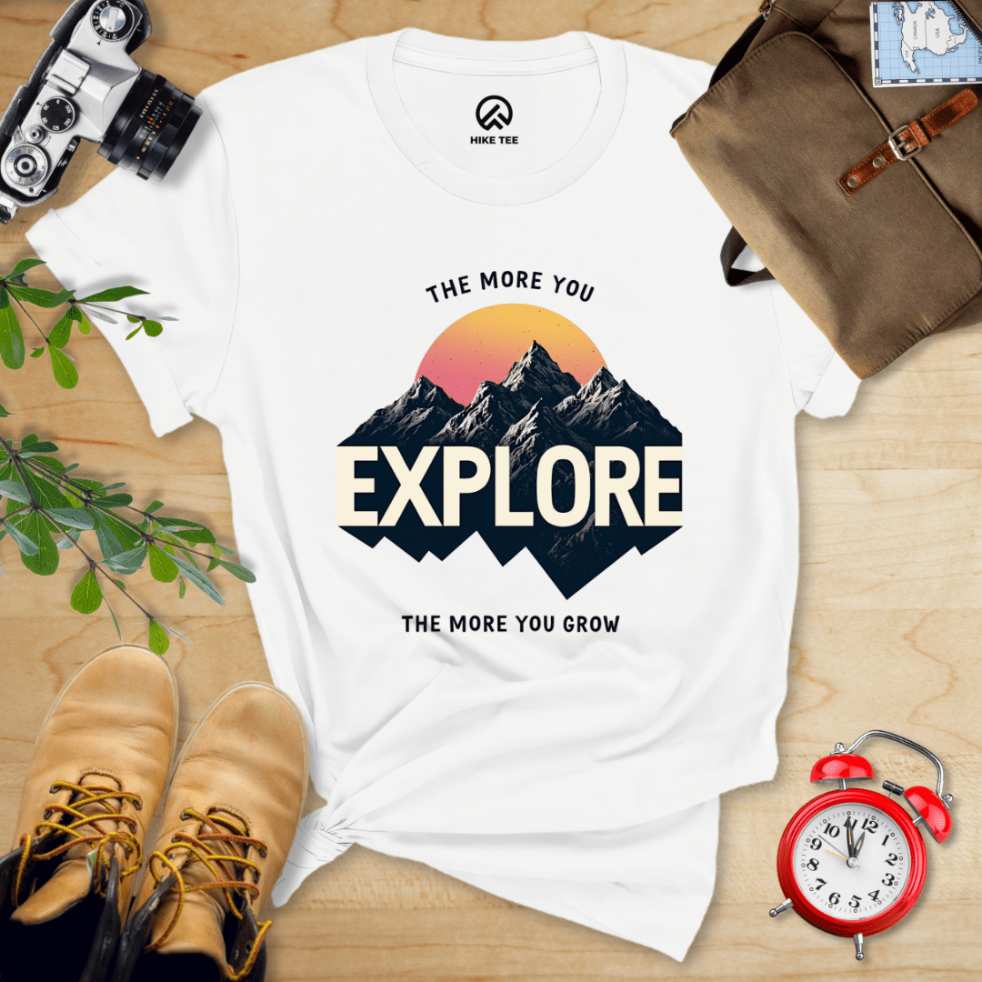Hike Tee T-Shirt White / S The More You Explore Shirt
