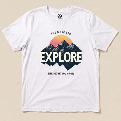 The More You Explore Shirt Hike Tee T-Shirt White / S