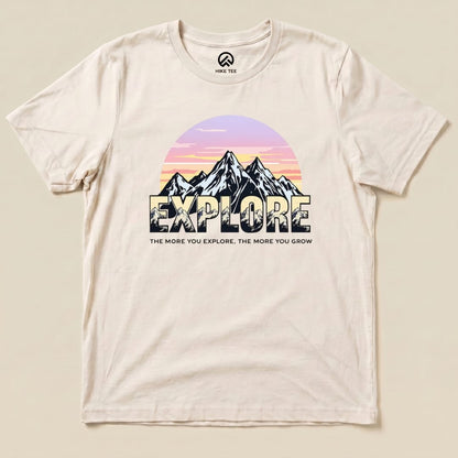 The More You Explore The More You Grow Shirt Hike Tee T-Shirt Natural / S