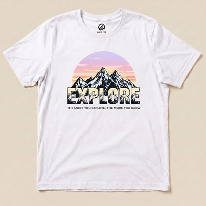 The More You Explore The More You Grow Shirt Hike Tee T-Shirt White / S