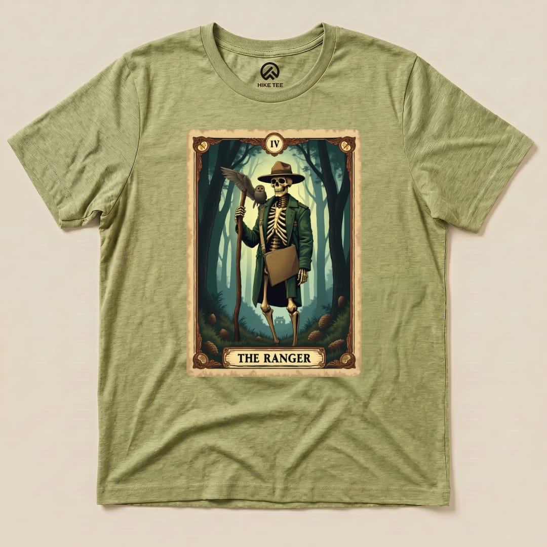 The Ranger Card Shirt Hike Tee T-Shirt Heather Green / S
