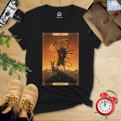 Hike Tee T-Shirt Black / S The Summit Tarrot Card Shirt