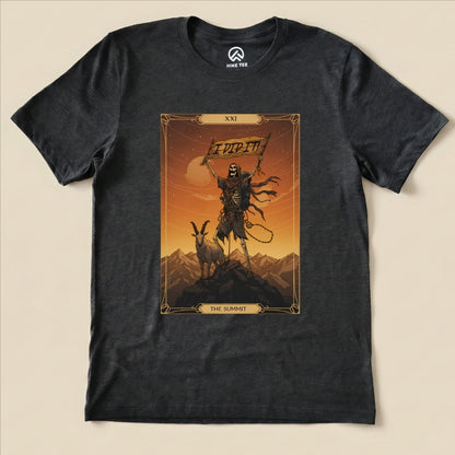 Hike Tee T-Shirt Dark Grey Heather / S The Summit Tarrot Card Shirt