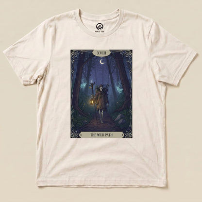 Hike Tee T-Shirt Natural / S The Wild Path Tarrot Card Shiirt