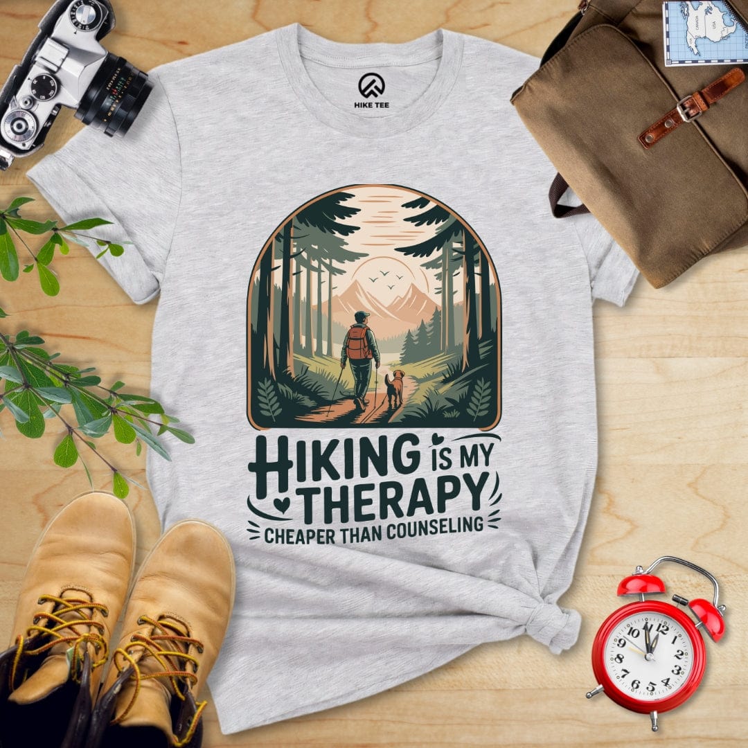 Hike Tee T-Shirt Athletic Heather / S Therapy Hiking Shirt