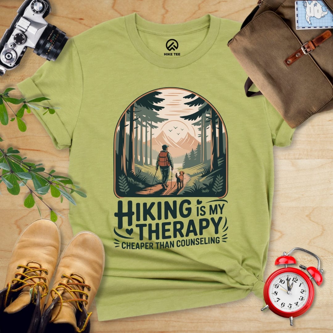 Hike Tee T-Shirt Heather Green / S Therapy Hiking Shirt