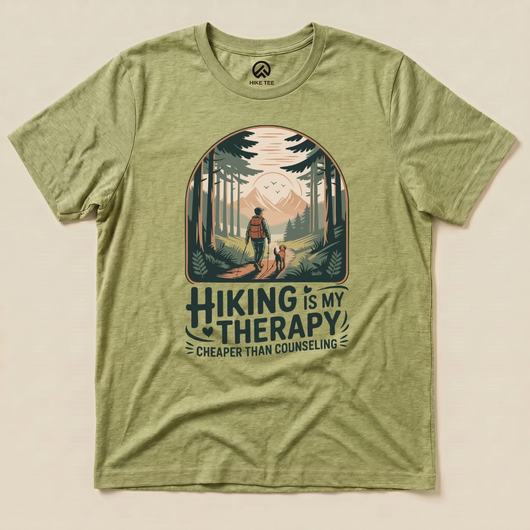 Hike Tee T-Shirt Heather Green / S Therapy Hiking Shirt