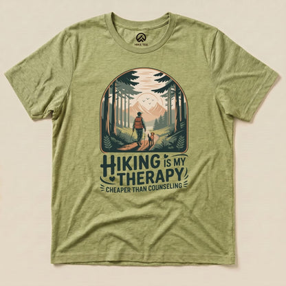 Hike Tee T-Shirt Heather Green / S Therapy Hiking Shirt