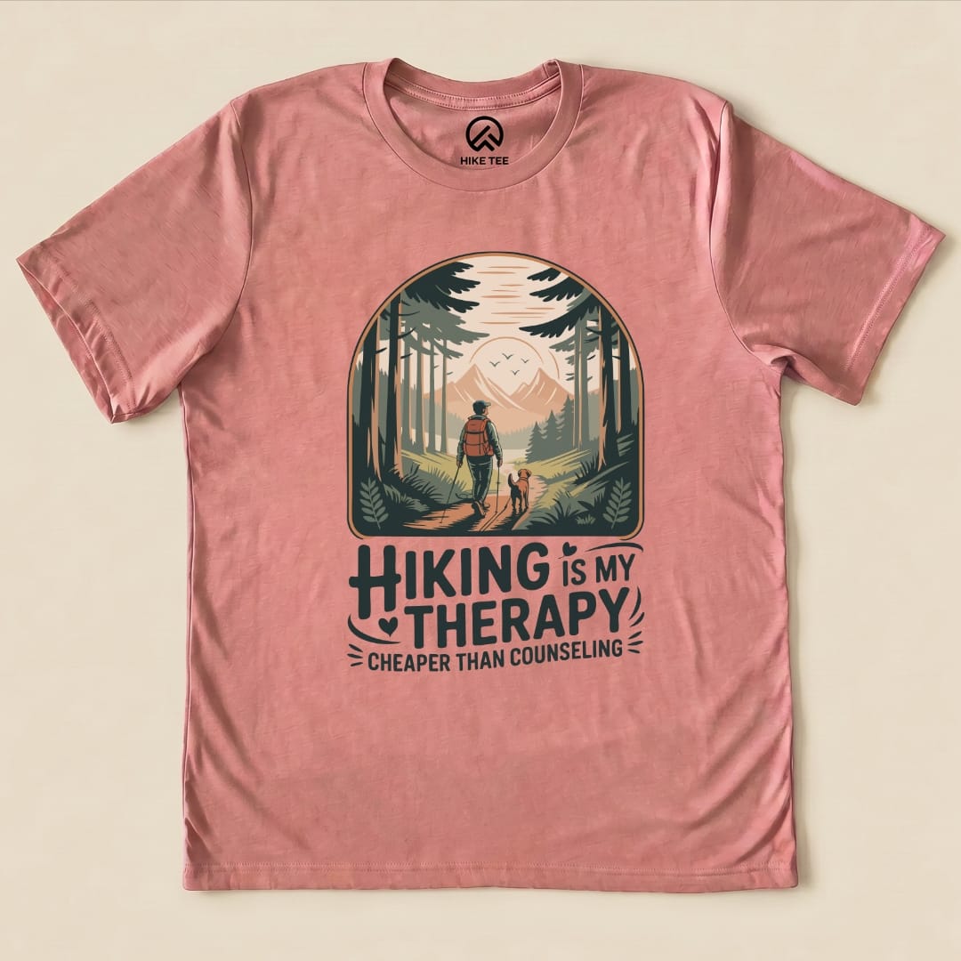 Hike Tee T-Shirt Heather Mauve / S Therapy Hiking Shirt