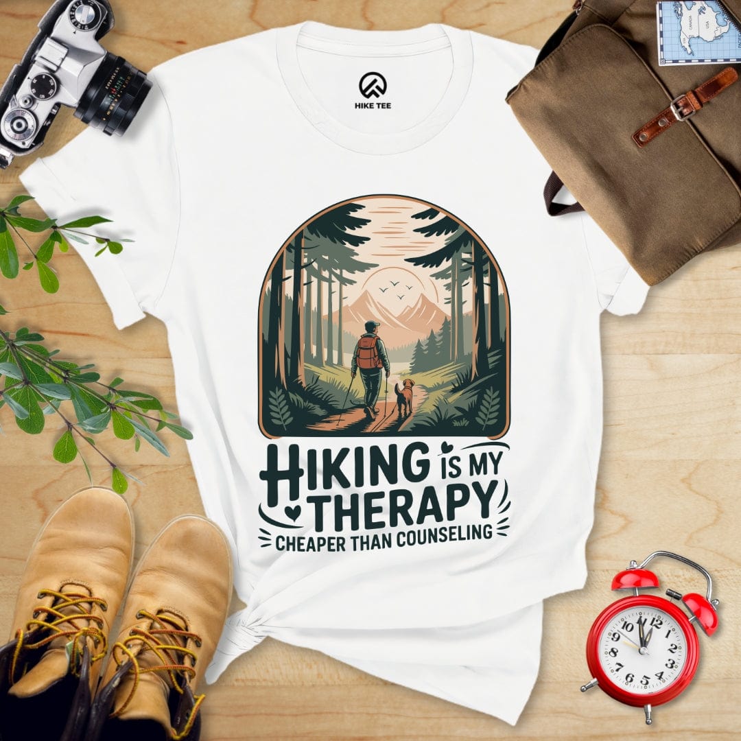 Hike Tee T-Shirt White / S Therapy Hiking Shirt