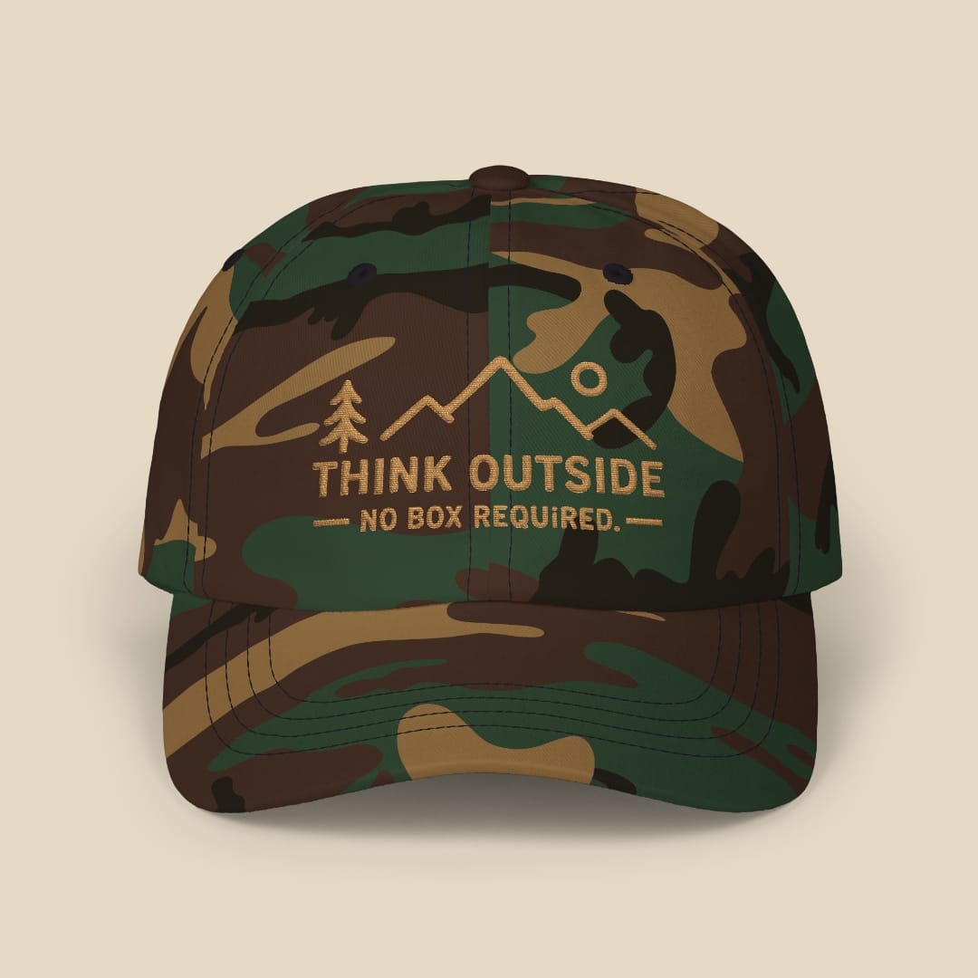 Think Outside Cap Hike Tee Hats Green Camo