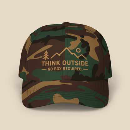 Think Outside Cap Hike Tee Hats Green Camo