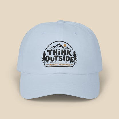 Think Outside No Box Cap Hike Tee Hats Light Blue