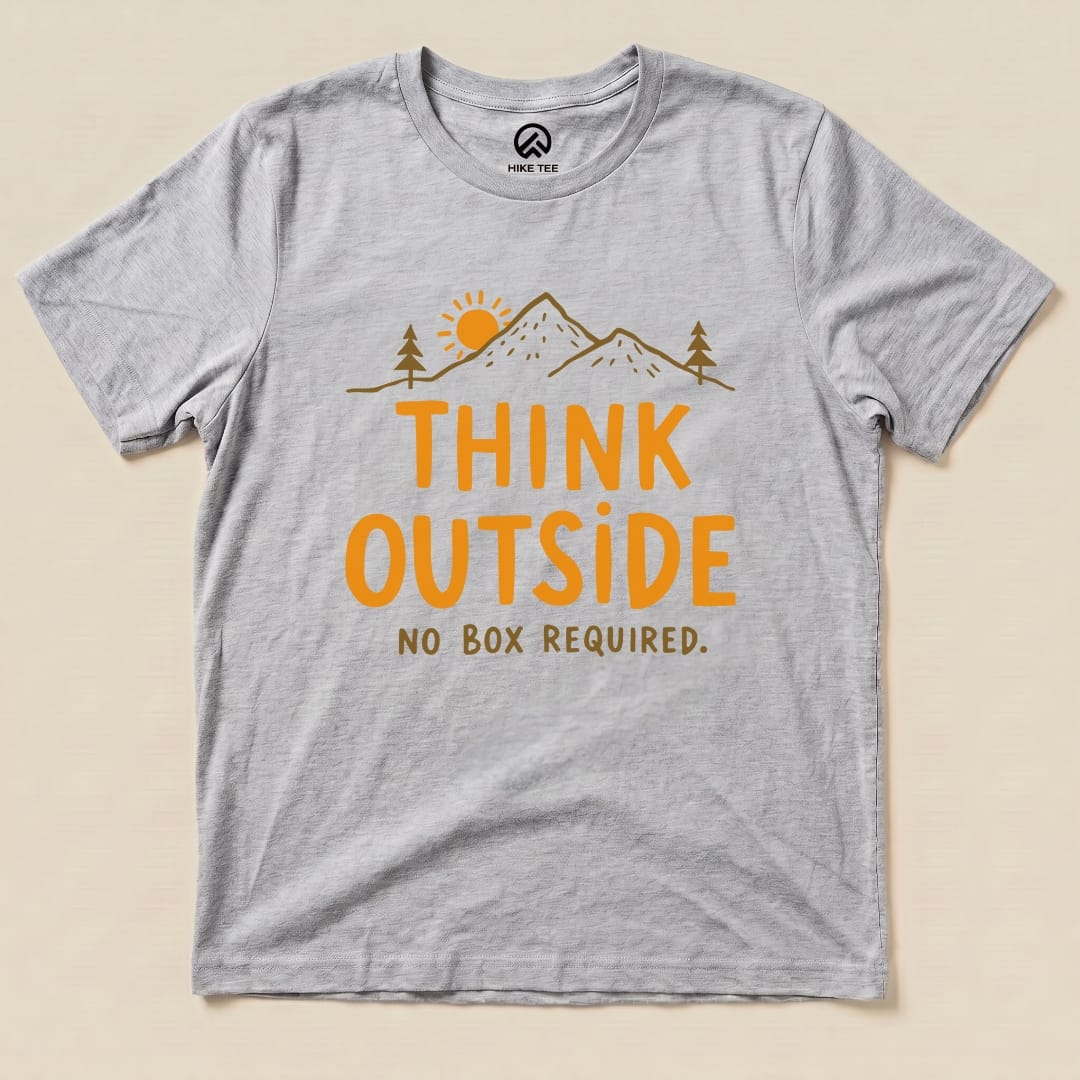 Think Outside Shirt Hike Tee T-Shirt Athletic Heather / S