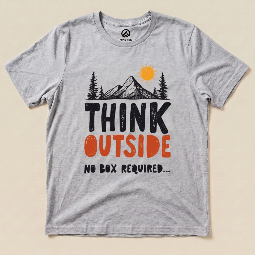 Think Outside Shirt Hike Tee T-Shirt Athletic Heather / S