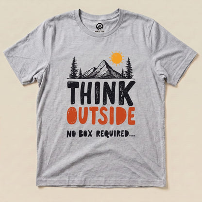 Think Outside Shirt Hike Tee T-Shirt Athletic Heather / S