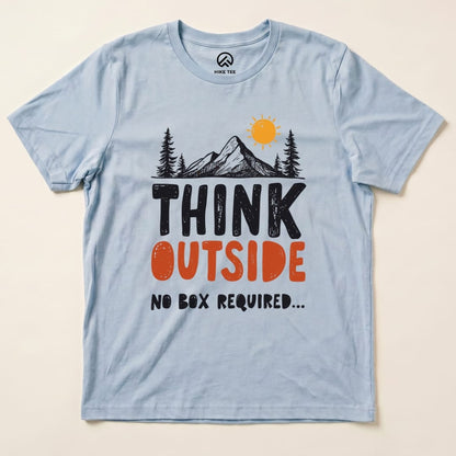 Think Outside Shirt Hike Tee T-Shirt Baby Blue / S