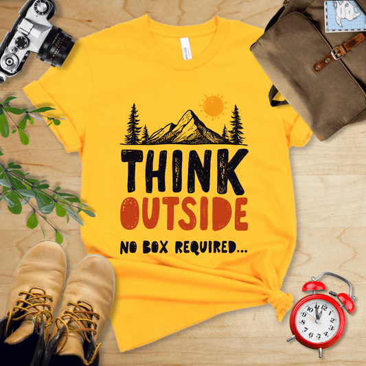 Hike Tee T-Shirt Gold / S Think Outside Shirt