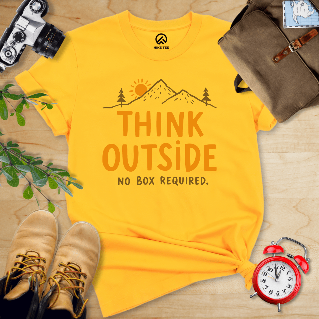 Hike Tee T-Shirt Gold / S Think Outside Shirt