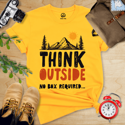 Hike Tee T-Shirt Gold / S Think Outside Shirt